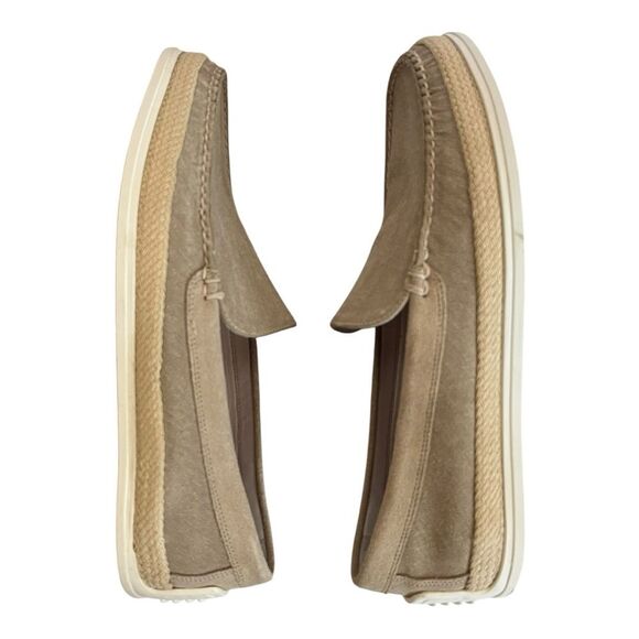 Martin Dingman | Watercolor Venetian Washed Canvas Loafer - Oyster 9.5 - Picture 4 of 10